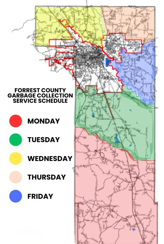 Forrest County Map